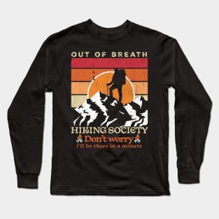 Hiking Society - Retro Grunge Long Sleeve T-Shirt